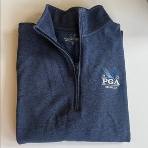 Vineyard Vines Boys Blue Quarter zip Pullover